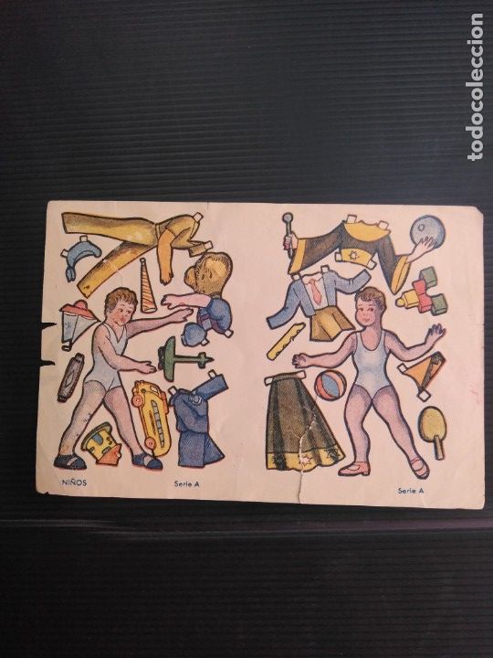 Coleccionismo recortables: Antigua hoja de mu&ntilde;ecas recortables - Foto 1