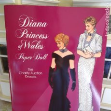 Coleccionismo Recortables: RECORTABLE MUÑECAS VINTAGE - PAPER DOLL DIANA PRINCESS OF WALES - THE CHARITY AUCTION DRESSES 