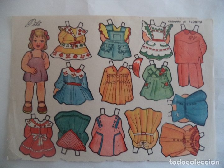 Coleccionismo recortables: `PILI OBSEQUIO DE FLORITA - Foto 1