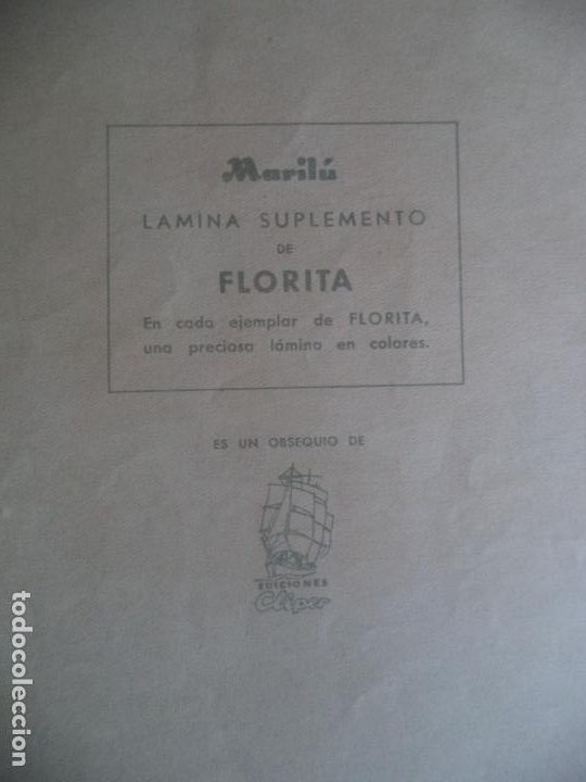Coleccionismo recortables: MARILU OBSEQUIO DE FLORITA - Foto 2