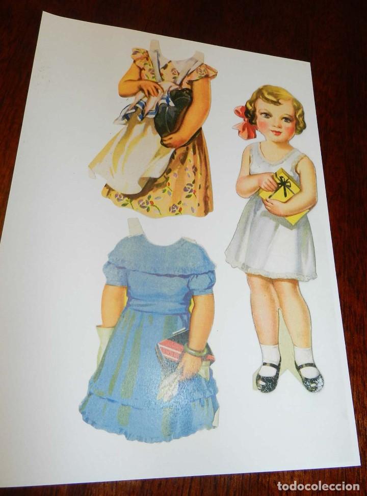 Coleccionismo recortables: Mu&ntilde;eca recortable, es copia - Foto 1