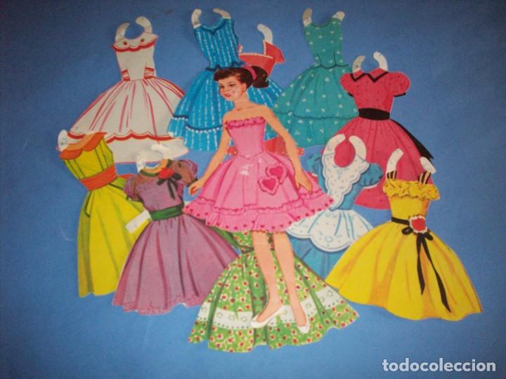 Coleccionismo recortables: recortable morena (mu&ntilde;eca A) - Foto 1