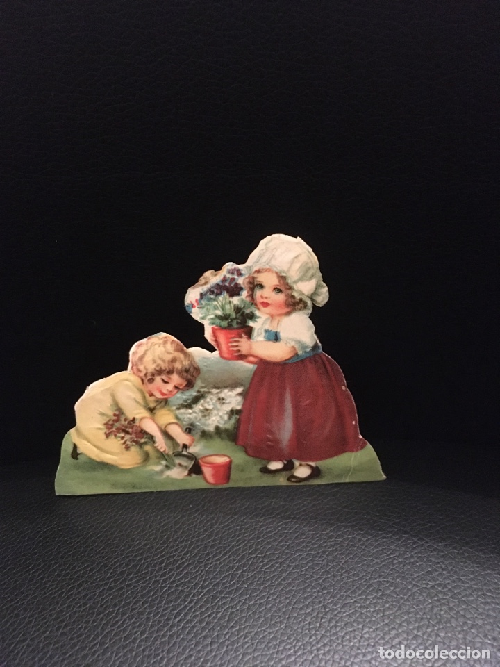 Coleccionismo recortables: FIGURA MU&Ntilde;ECA TROQUELADO - Foto 1