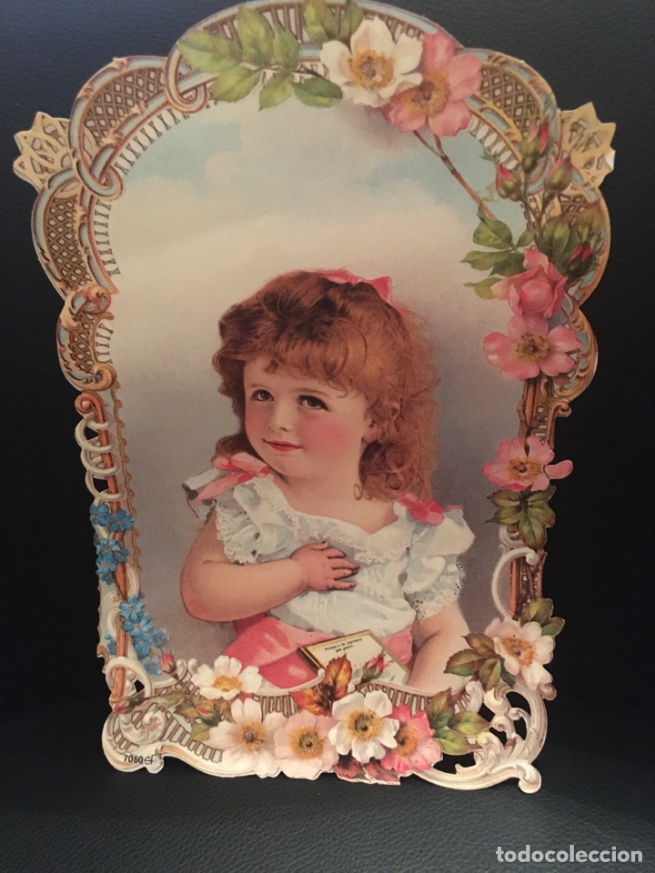 Coleccionismo recortables: FIGURA MU&Ntilde;ECA TROQUELADA - Foto 1