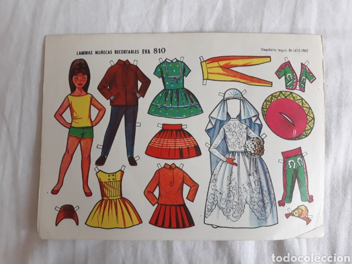 Coleccionismo recortables: Recortables mu&ntilde;ecas EVA 810 - Foto 1
