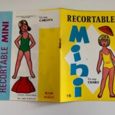 Coleccionismo Recortables: RECORTABLE MINI - CHARO Y CARLOTA - EDITORIAL VASCO AMERICANA