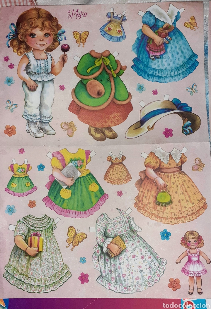 Coleccionismo recortables: 1 mu&ntilde;eca con dos laminas - Foto 1