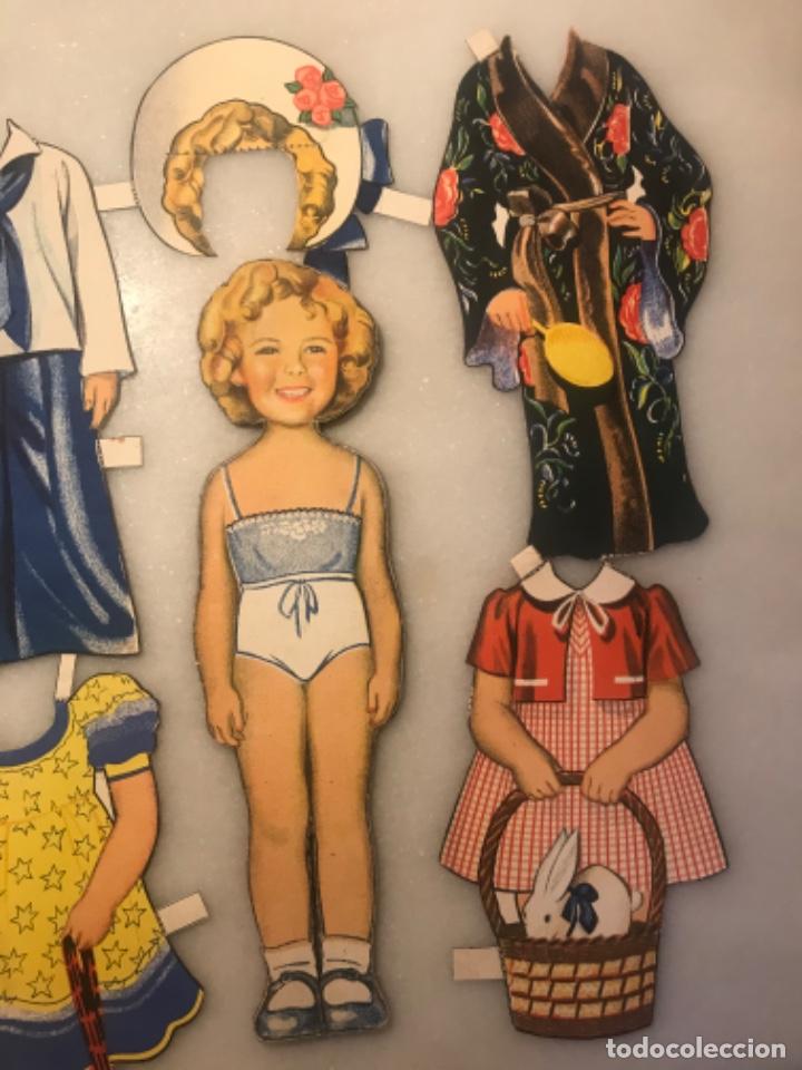 Coleccionismo Recortables: Muñeca recortable Shirley Temple, con sus vestidos - Foto 2 - 300684183