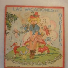Coleccionismo Recortables: CUENTO RECORTABLE LAS VACACIONES DE MARI PEPA. MARIA CLARET. Nº 10. 1943