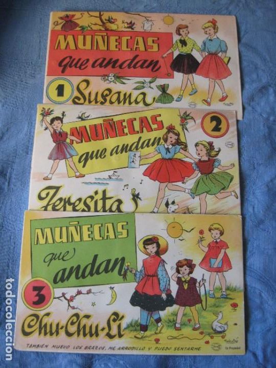 Coleccionismo recortables: MU&Ntilde;ECAS QUE ANDAN, 3 EJEMPLARES, EDICIONES LA TIJERA. - Foto 1