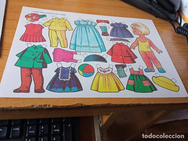 Coleccionismo recortables: lamina mu&ntilde;eca recortable eva 834 - Foto 1