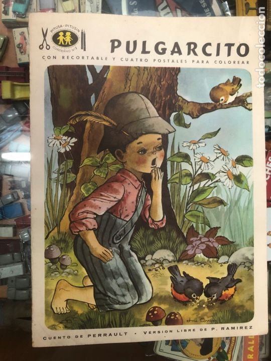 Coleccionismo recortables: CUENTO CON RECORTABLE PULGARCITO EDICIONES HYMSA COMPLETO - Foto 2
