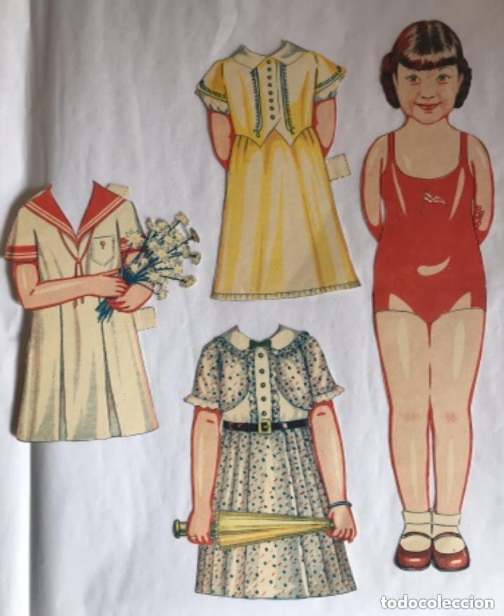 Coleccionismo recortables: Mu&ntilde;eca recortable desconocida a&ntilde;os 30 - Foto 1