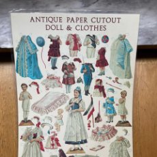 Coleccionismo Recortables: LAMINA RECORTABLES ANTIQUE PAPER CUTOUT DOLL CLOTHES. Lote 376919164