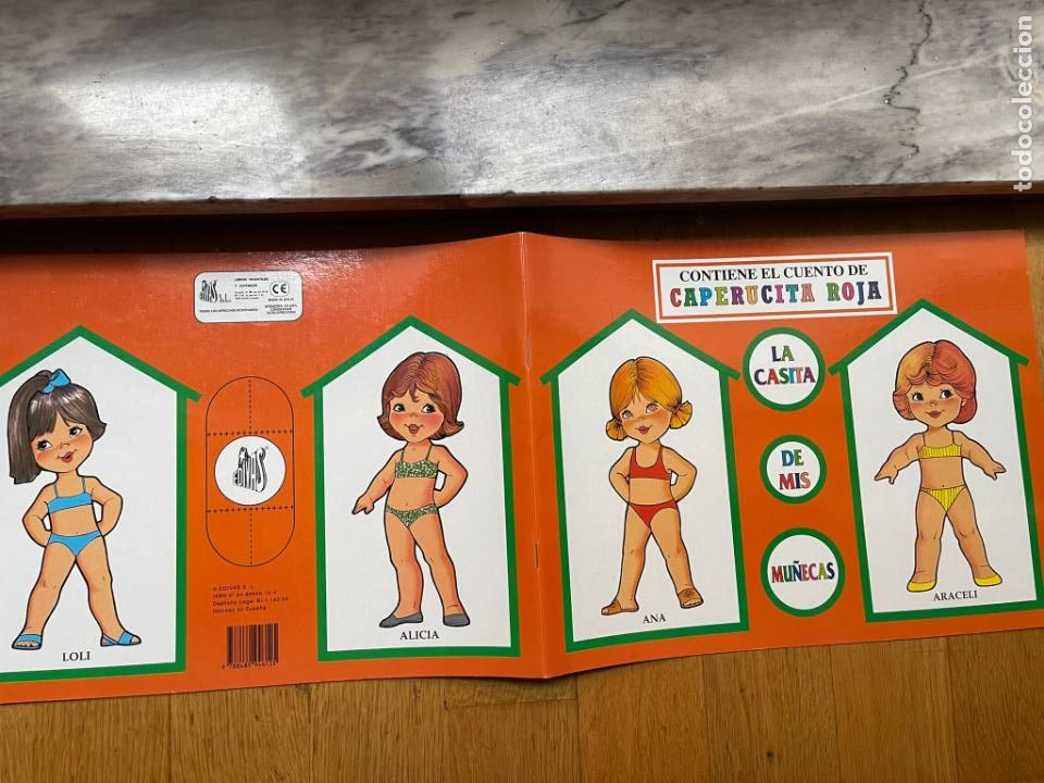 Coleccionismo recortables: CUENTO RECORTABLE CAPERUCITA ROJA DE EDIVAS - Foto 1