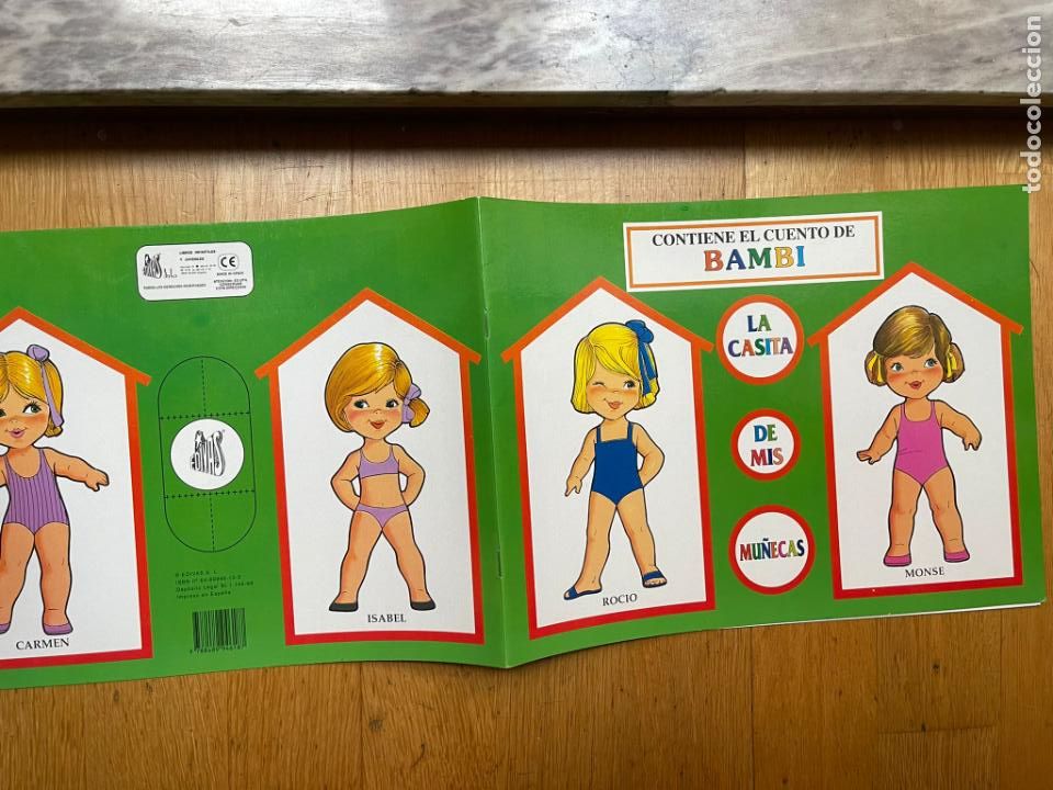 Coleccionismo recortables: CUENTO RECORTABLE BAMBI DE EDIVAS - Foto 1