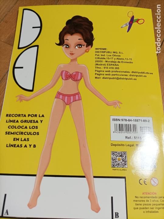 Coleccionismo recortables: LIBRO RECORTABLES ESTILO Y MODA DISTRIPUBLI CON 16 HOJAS - Foto 4