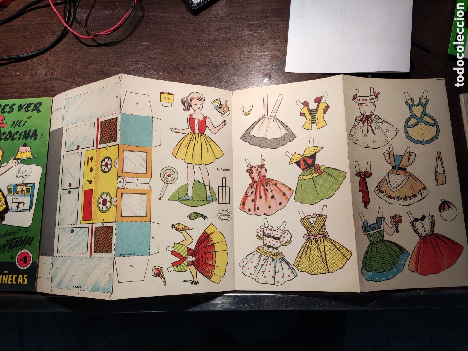 Coleccionismo recortables: Cuaderno de recortables, mu&ntilde;ecas, cocinas - Foto 3