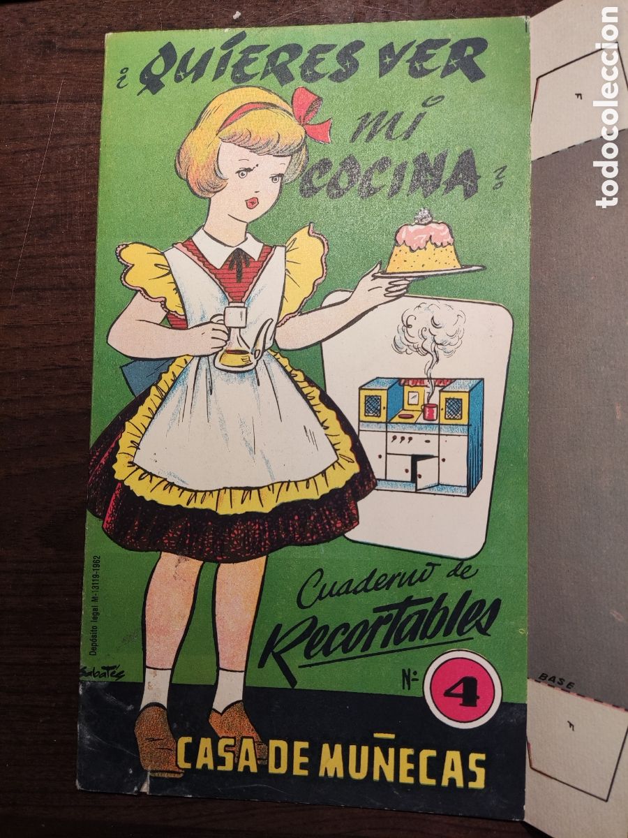 Coleccionismo recortables: Cuaderno de recortables, mu&ntilde;ecas, cocinas - Foto 1