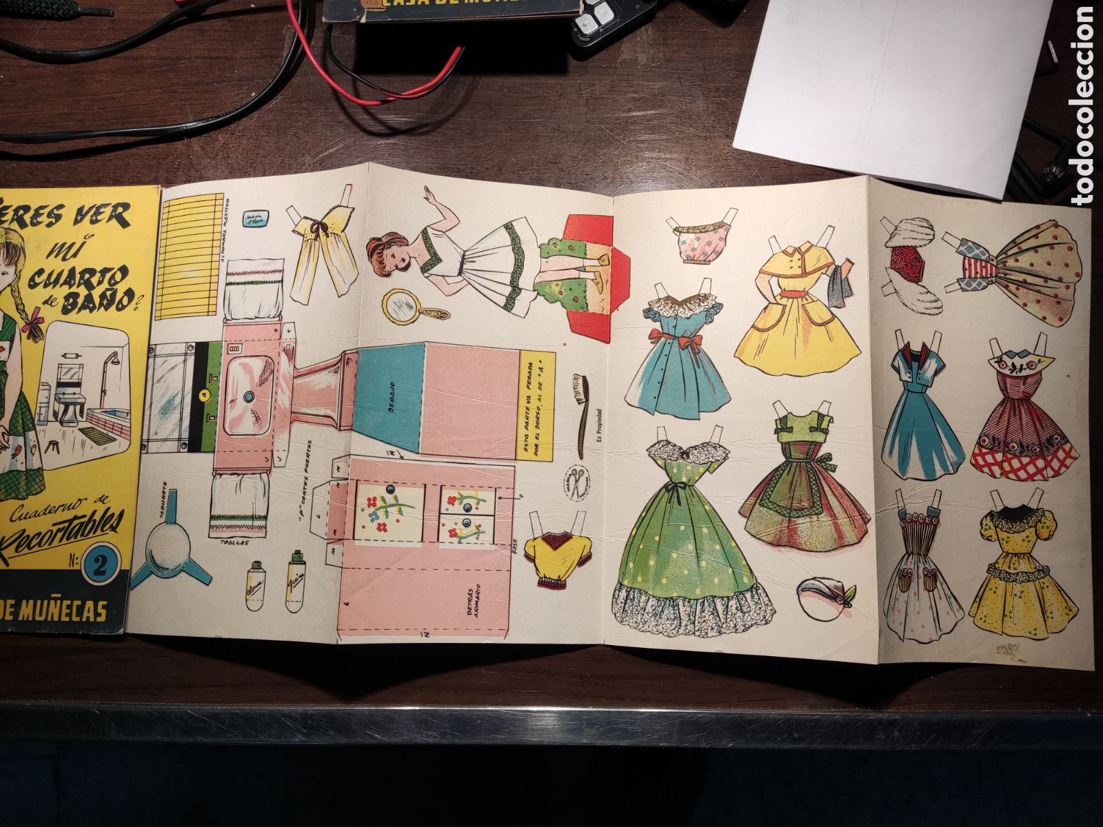 Coleccionismo recortables: Recortable de casa de mu&ntilde;ecas, mi ba&ntilde;o. - Foto 2