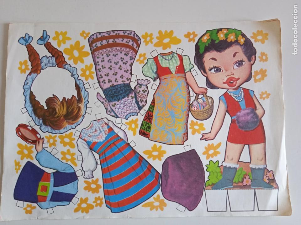 Coleccionismo recortables: RECORTABLE MU&Ntilde;ECA a&ntilde;os 60 - Foto 1