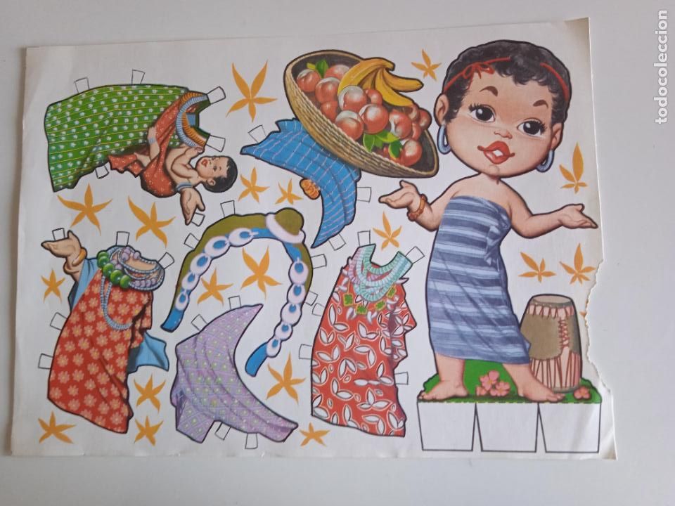 Coleccionismo recortables: RECORTABLE MU&Ntilde;ECA a&ntilde;os 60 - Foto 1