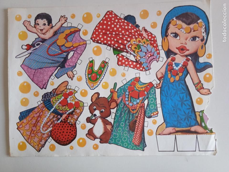 Coleccionismo recortables: RECORTABLE MU&Ntilde;ECA a&ntilde;os 60 - Foto 1