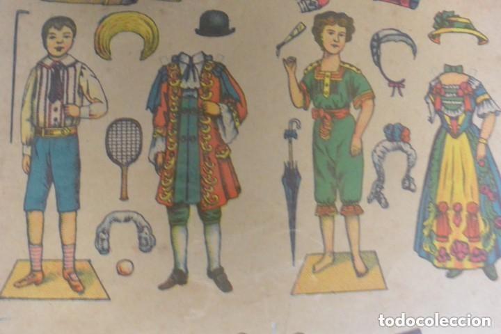 Coleccionismo recortables: ANTIGUO RECORTABLE DE MU&Ntilde;ECAS. A&Ntilde;OS 20 - Foto 2