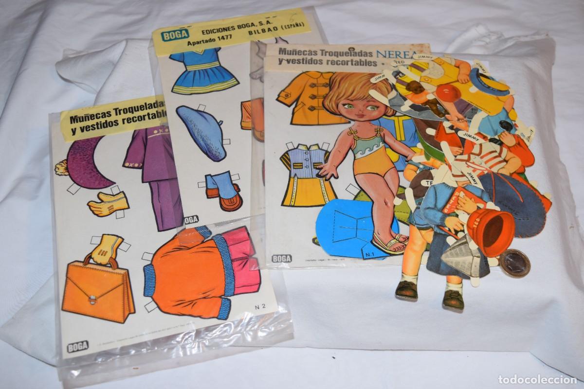 Ropa de cartón para muñecas recortables años 70 80