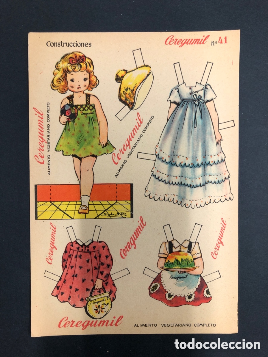 Coleccionismo recortables: RECORTABABLE MU&Ntilde;ECAS CEREGUMIL N&ordm;41 RECOTABLE MU&Ntilde;ECA - Foto 1