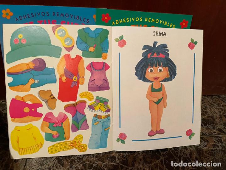 Coleccionismo recortables: 3 LIBROS DE MU&Ntilde;ECAS RECORTABLES DE ADHESIVOS CON CUENTO - Foto 3