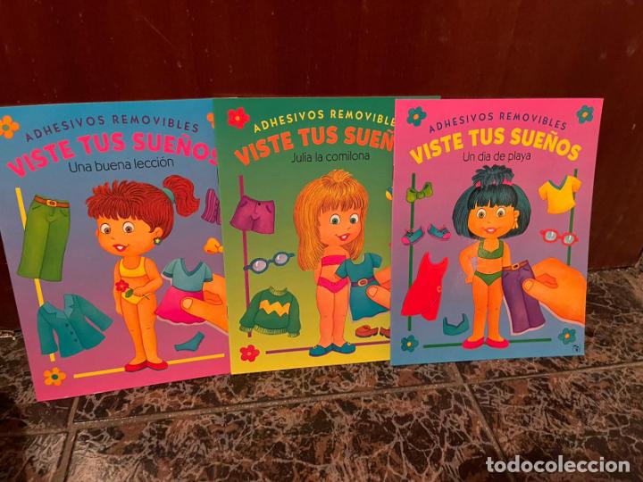 Coleccionismo recortables: 3 LIBROS DE MU&Ntilde;ECAS RECORTABLES DE ADHESIVOS CON CUENTO - Foto 1