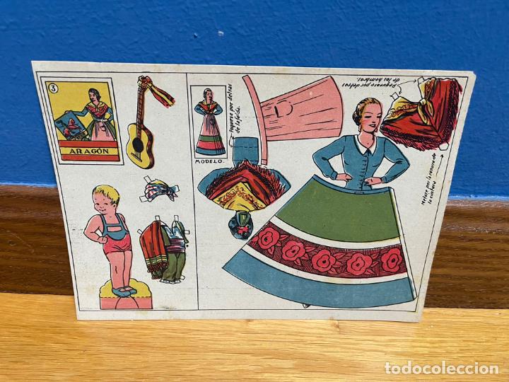 Coleccionismo recortables: RECORTABLE TRAJE REGIONAL ARAGON - Foto 1