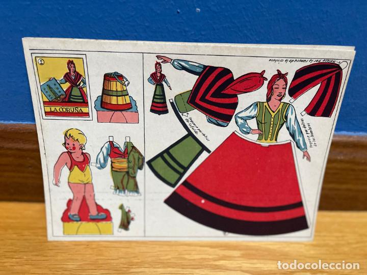 Coleccionismo recortables: RECORTABLE TRAJE REGIONAL LA CORU&Ntilde;A - Foto 1