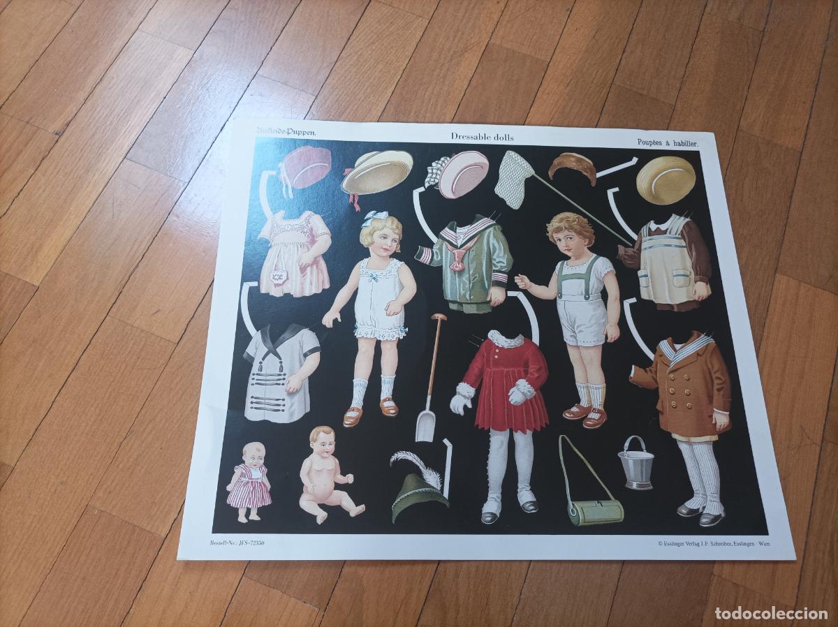 Coleccionismo recortables: RECORTABLE DE MU&Ntilde;ECAS 43X36 CMS - Foto 1