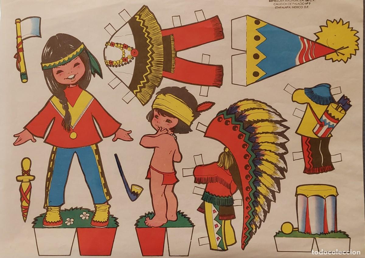 Coleccionismo recortables: RECORTABLES MU&Ntilde;ECAS INDIAS - Foto 1