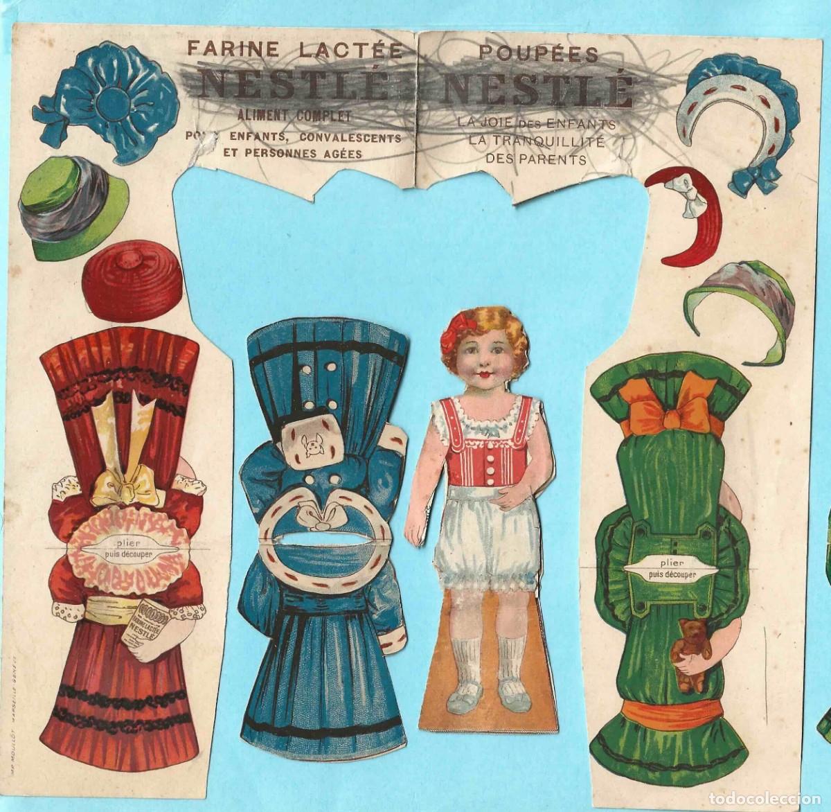 Coleccionismo recortables: MU&Ntilde;ECA RECORTABLE CON COMPLEMENTOS. FARINE LACT&Eacute;E NESTL&Eacute; - Foto 1