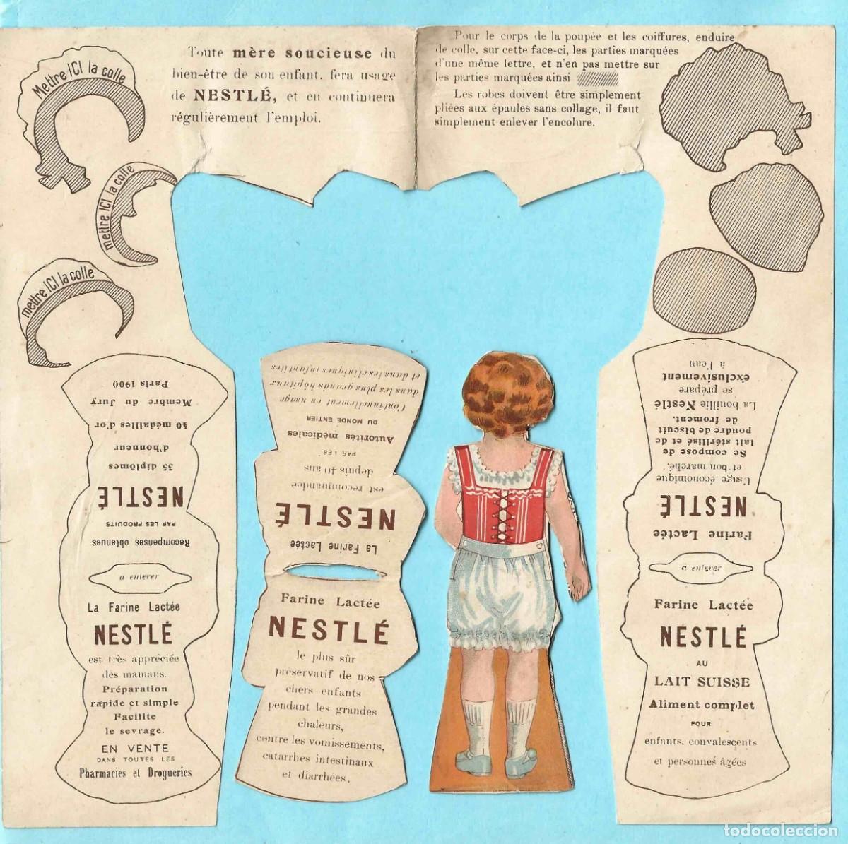 Coleccionismo recortables: MU&Ntilde;ECA RECORTABLE CON COMPLEMENTOS. FARINE LACT&Eacute;E NESTL&Eacute; - Foto 2