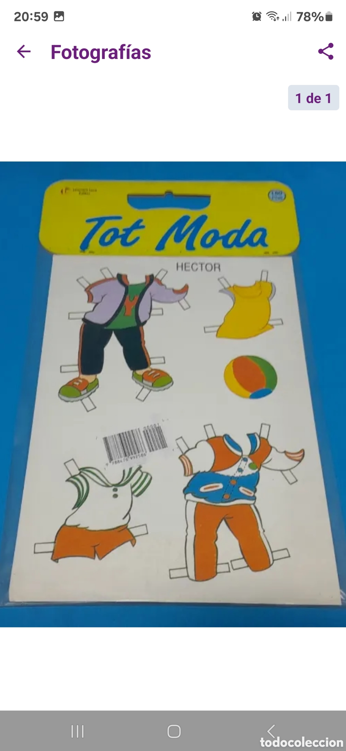 Coleccionismo recortables: RECORTABLE - TOT MODA, H&Eacute;CTOR- LEANDRO LARA EDITOR - Foto 2