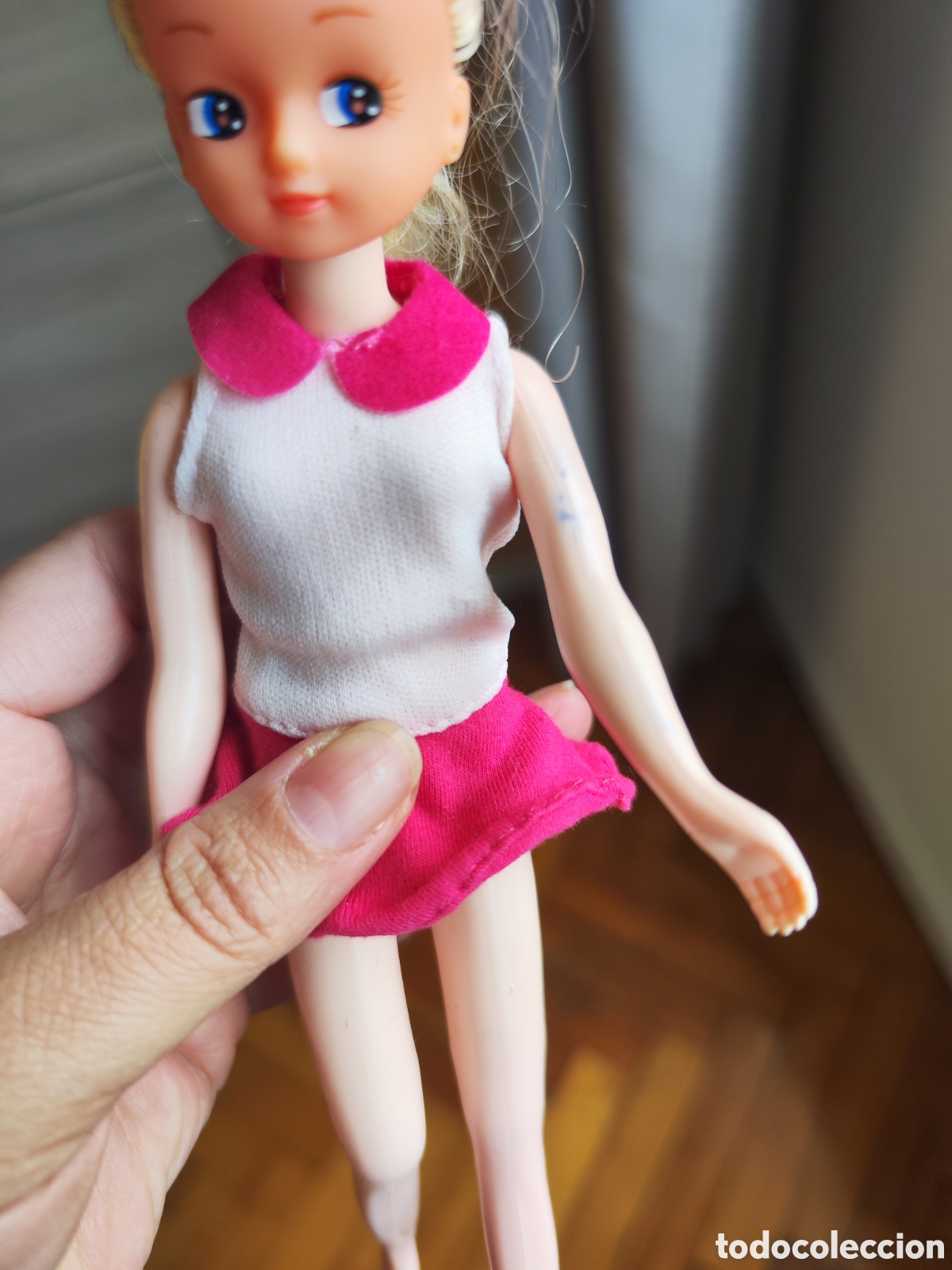 Coleccionismo recortables: Mu&ntilde;eca tipo chabel, cabeza feber - Foto 4