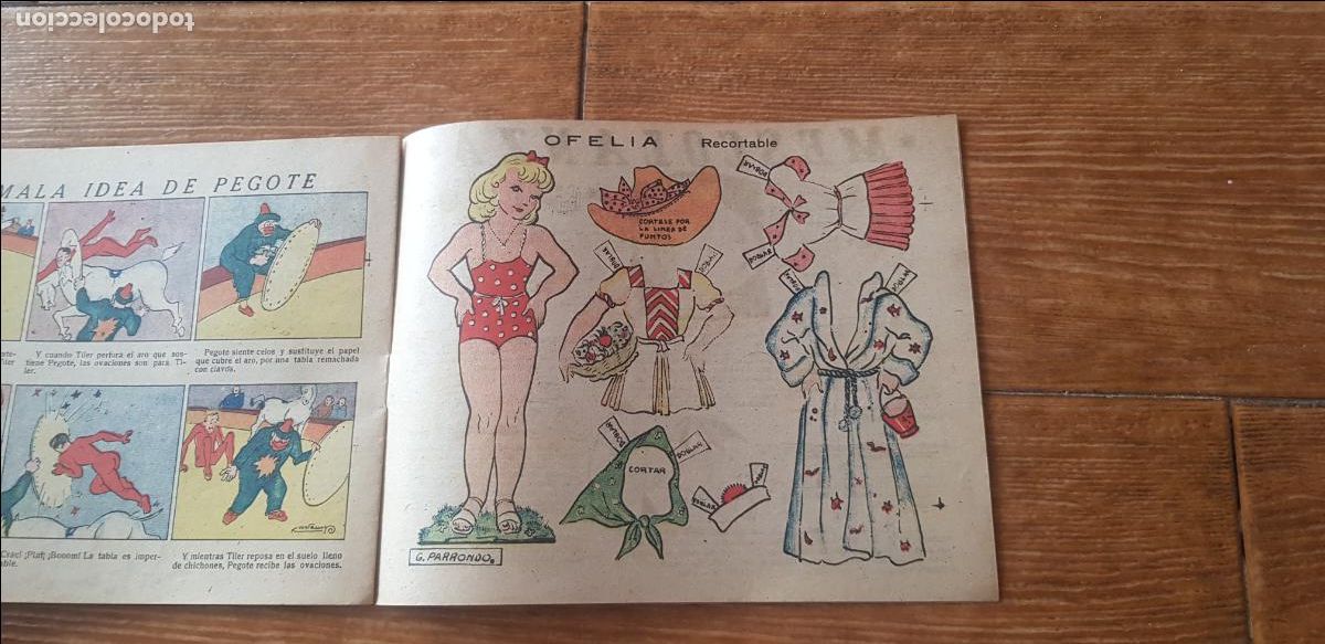 Coleccionismo recortables: RECORTABLE DE MU&Ntilde;ECA EN SEMANARIO DE 1942 - Foto 1