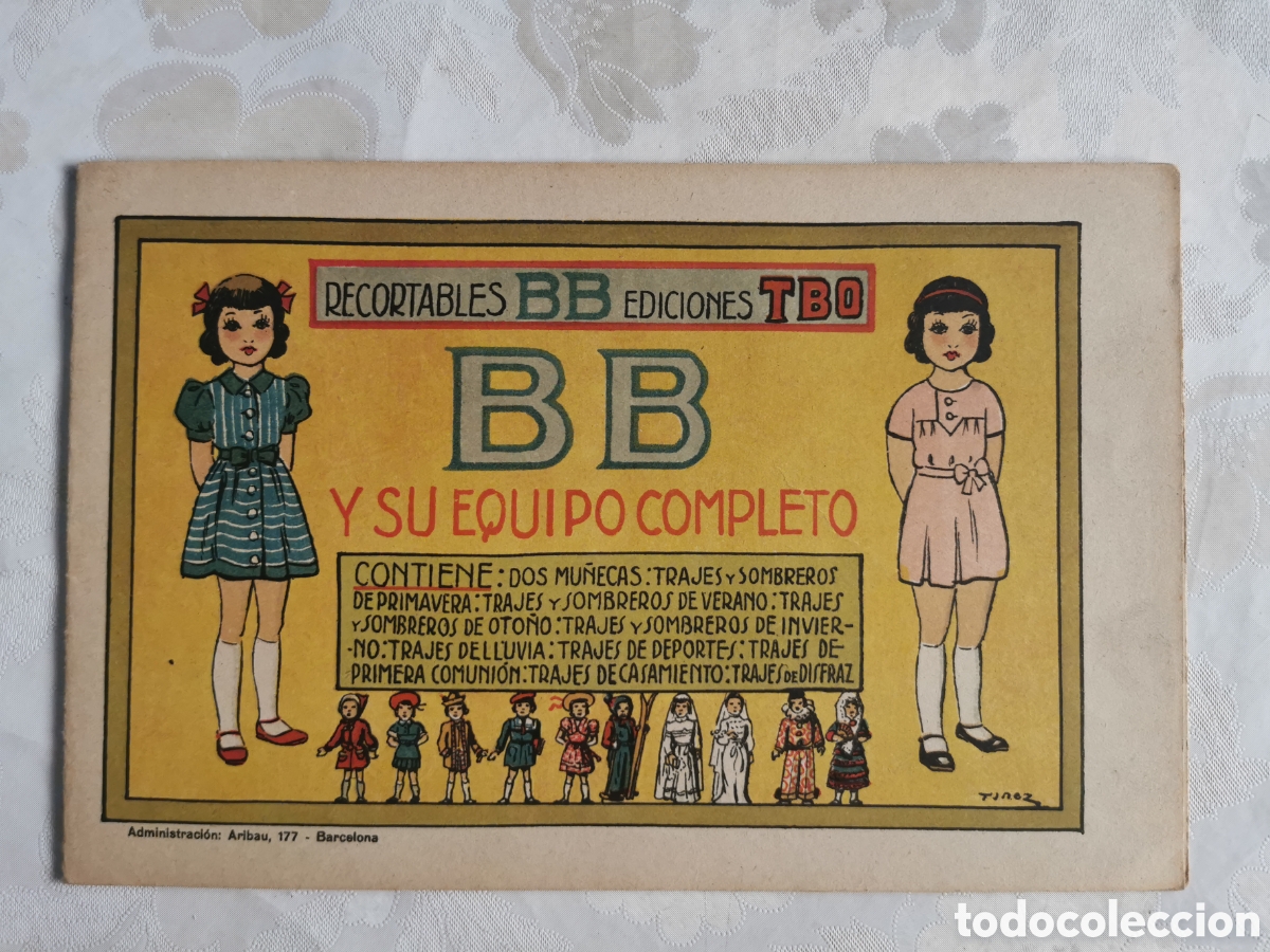 Coleccionismo recortables: Recortables BB ediciones TBO - BB y su equipo completo - Foto 1