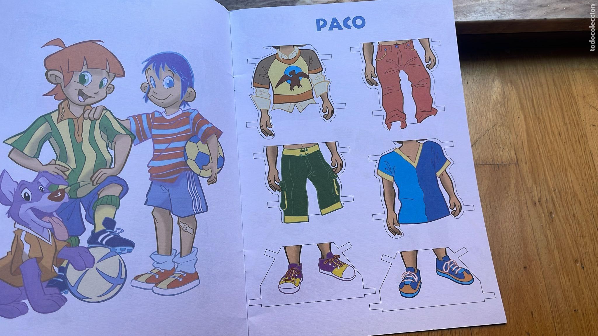 Coleccionismo recortables: RECORTABLE DE MU&Ntilde;ECAS VESTIMOS A RAFA Y PACO - Foto 2