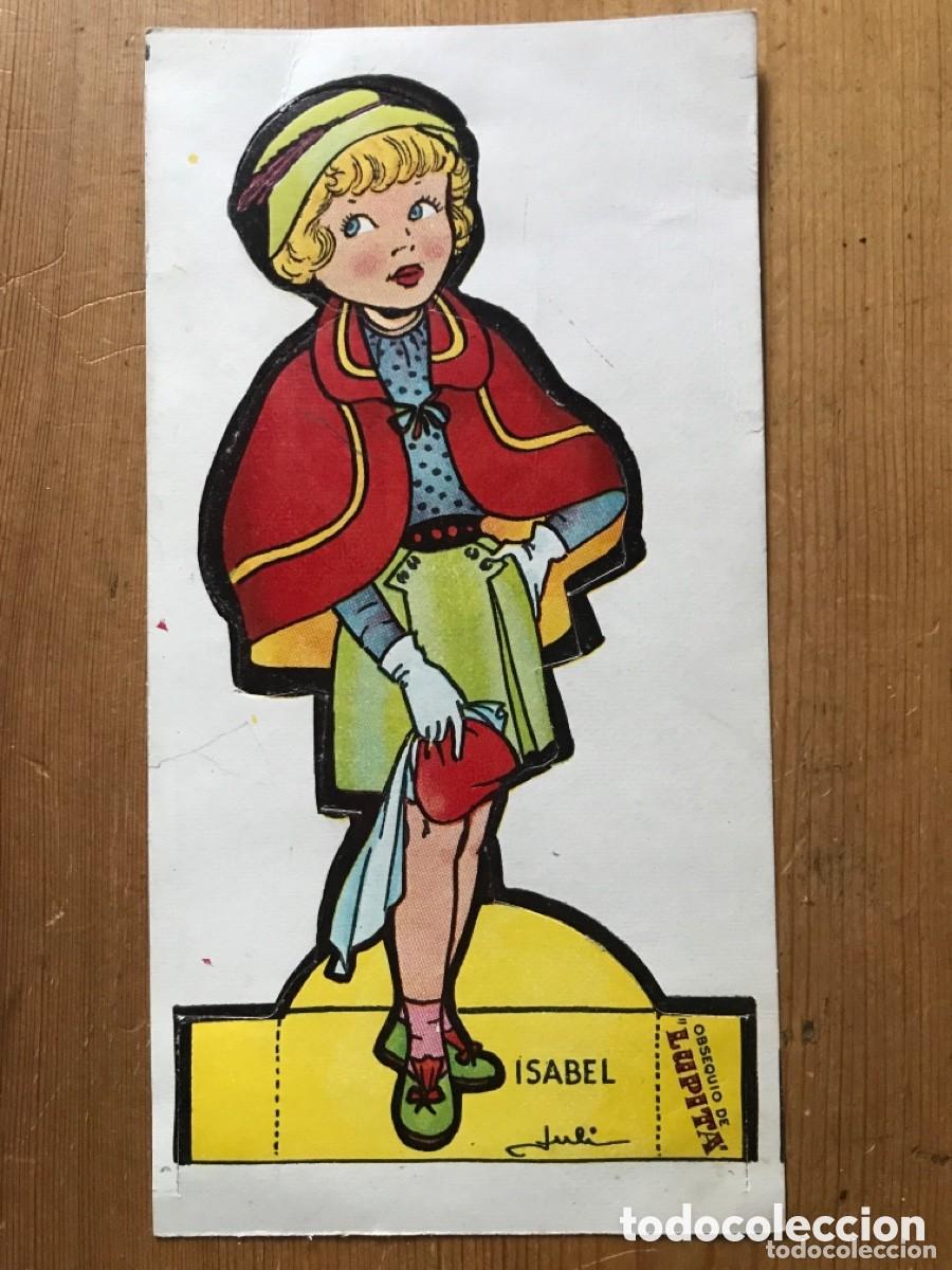Coleccionismo recortables: Mu&ntilde;eca troquelada Isabel, obsequio de Lupita - Foto 1