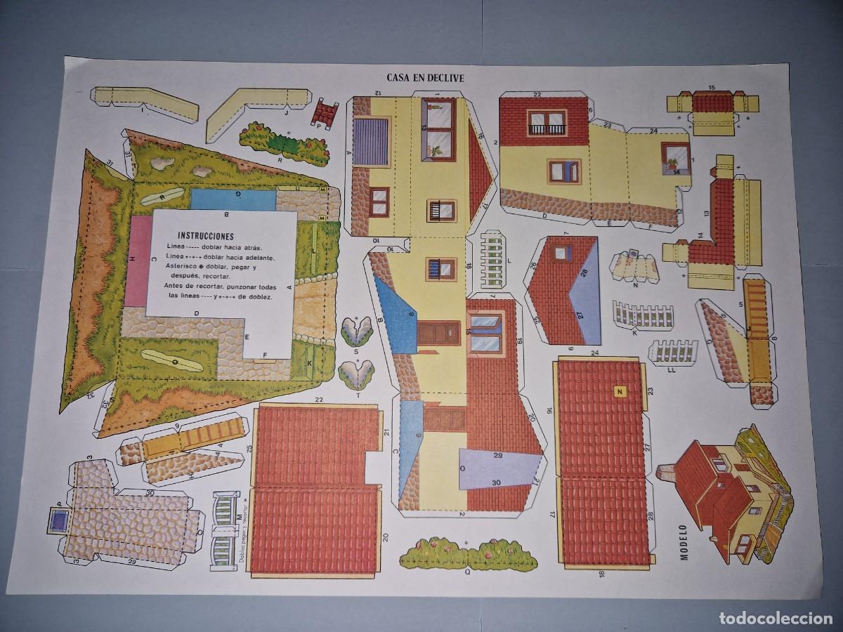Coleccionismo recortables: CONSTRUCCIONES RECORTABLE , CASA EN DECLIVE - Foto 1