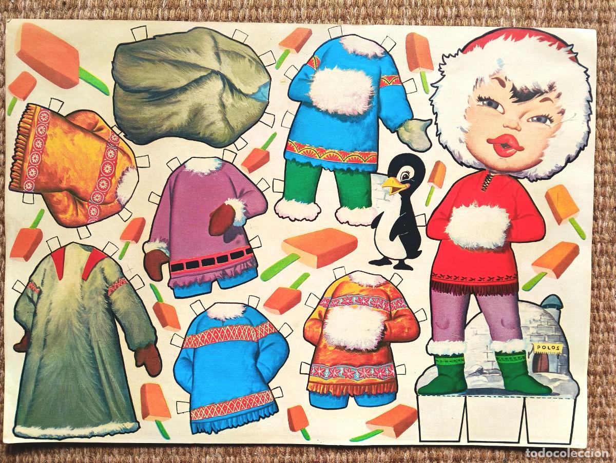 Coleccionismo recortables: RECORTABLE MU&Ntilde;ECA esquimal - Foto 1