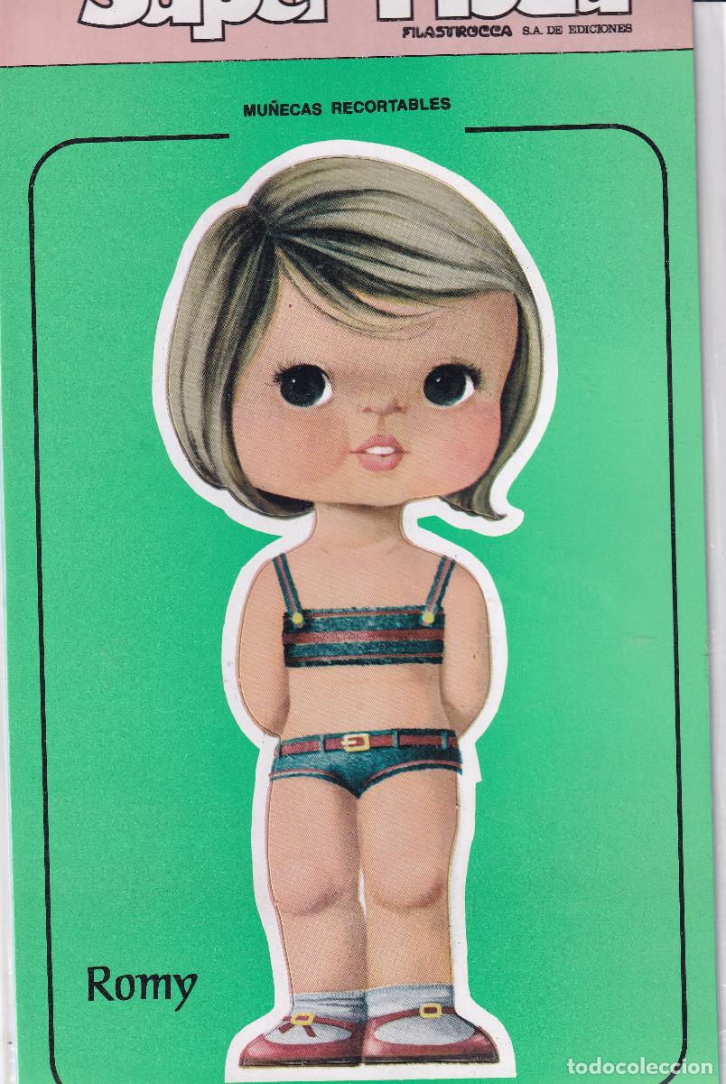 Coleccionismo recortables: RECORTABLE.- Super moda Romy. Edic. Filastroca 1982. - Foto 1