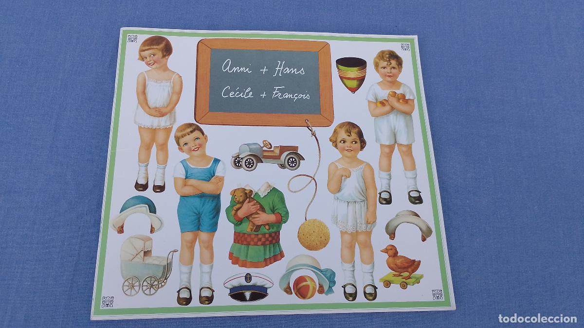 Coleccionismo Recortables: Cuaderno mu&ntilde;ecas recortables alem&aacute;n, Anni Hans C&eacute;cile Fran&ccedil;ois