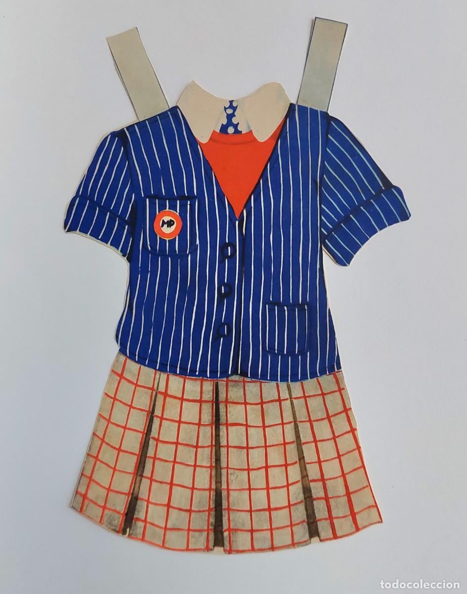 Coleccionismo Recortables: ANTIGUO LOTE DE DE 9 VESTIDOS DE PAPEL RECORTABLES PARA MU&Ntilde;ECAS.DE LOS 50