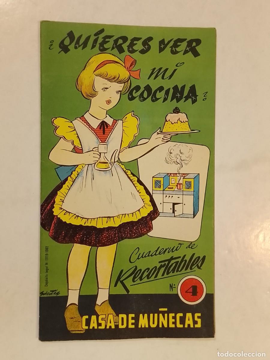 Coleccionismo Recortables: CASA DE MU&Ntilde;ECAS - QUIERES VER MI COCINA ?- CUADERNO DE RECORTABLES N&ordm; 4 - SABAT&Eacute;S DIBUJO -VER FOTOS